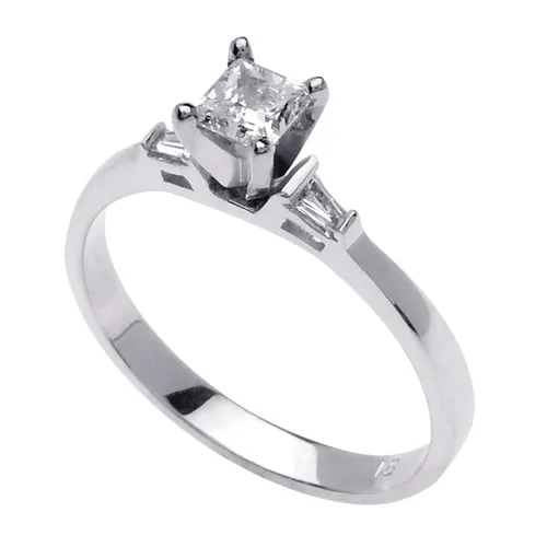 0.40ct 14K or 18K White Gold Diamond Ring