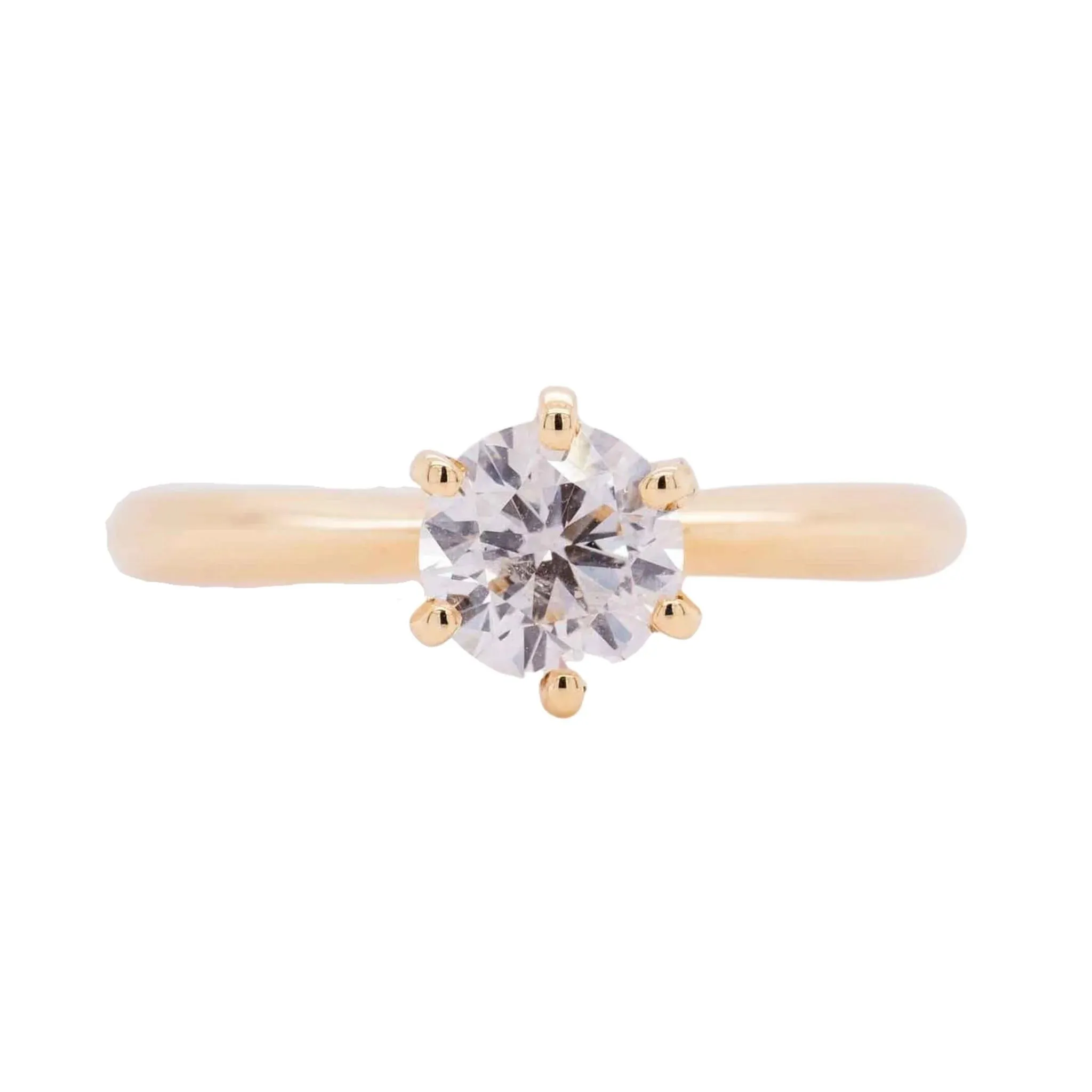 0.71 Carat Diamond Engagement Ring in 14k Yellow Gold
