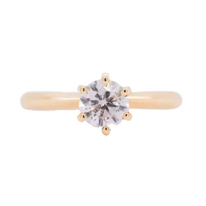 0.71 Carat Diamond Engagement Ring in 14k Yellow Gold