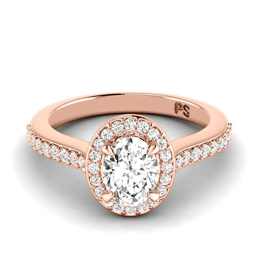 0.80-3.30 CT Round & Oval Cut Lab Grown Diamonds - Engagement Ring