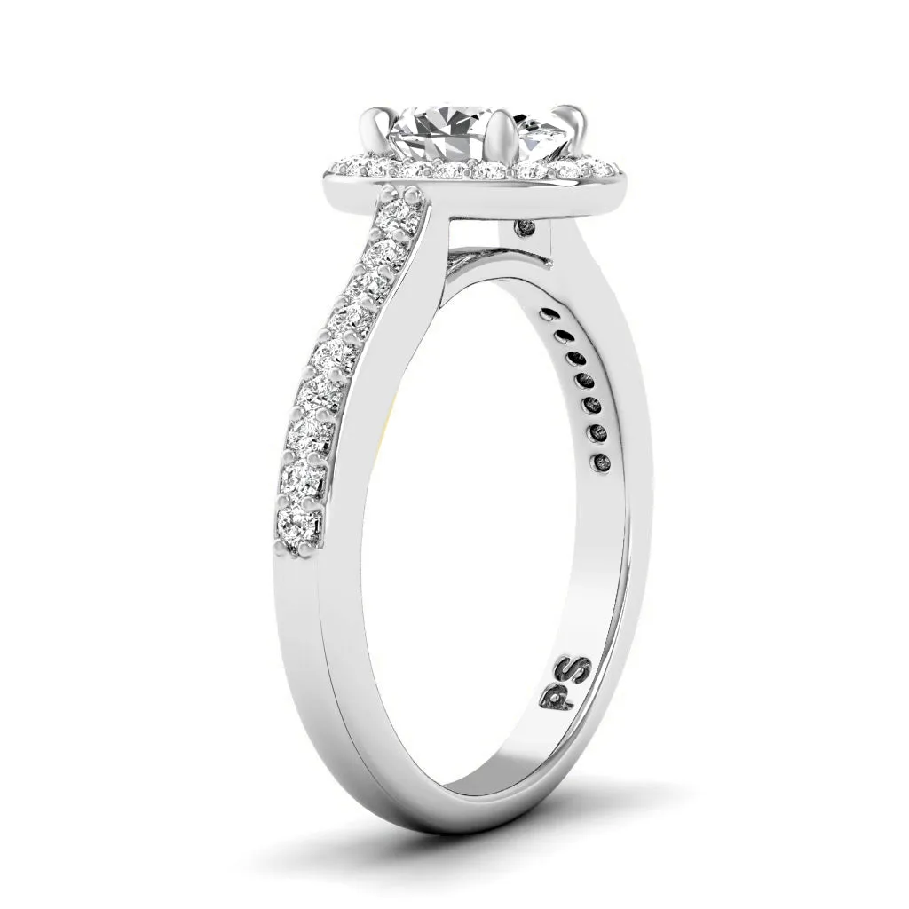 0.80-3.30 CT Round & Oval Cut Lab Grown Diamonds - Engagement Ring