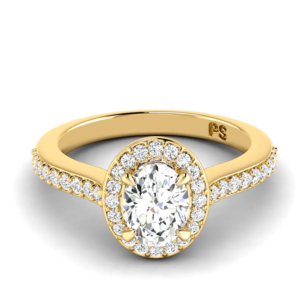 0.80-3.30 CT Round & Oval Cut Lab Grown Diamonds - Engagement Ring