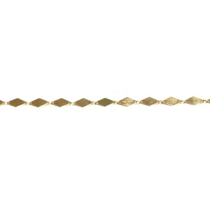10K Yellow Gold Geometric Link Bracelet