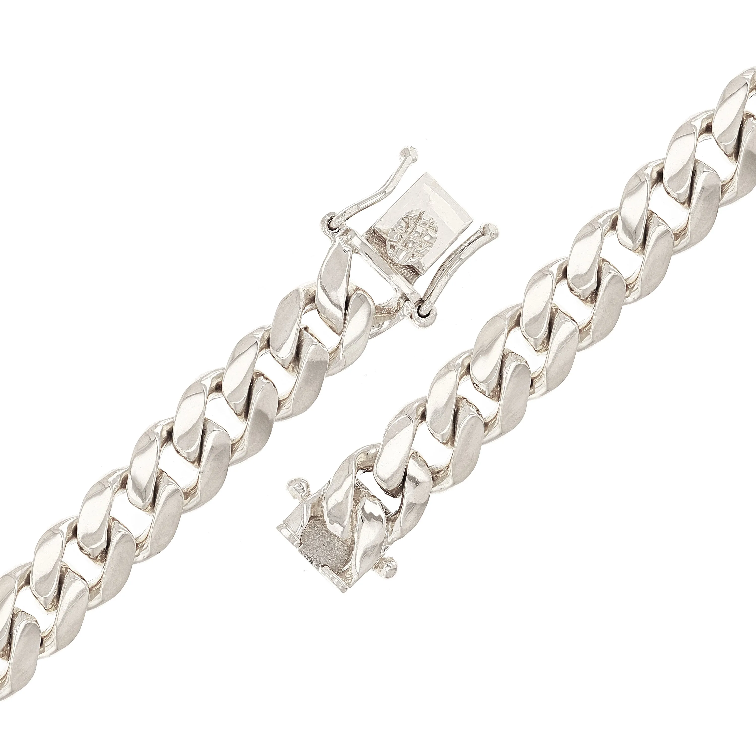 10k Yellow White or Rose Gold Solid Heavy Miami Cuban Chain Link Bracelet 10 mm 8", 8.5", 9" with Box Clasp