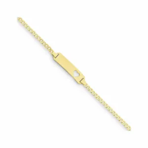 14k Curb Link Baby ID Bracelet