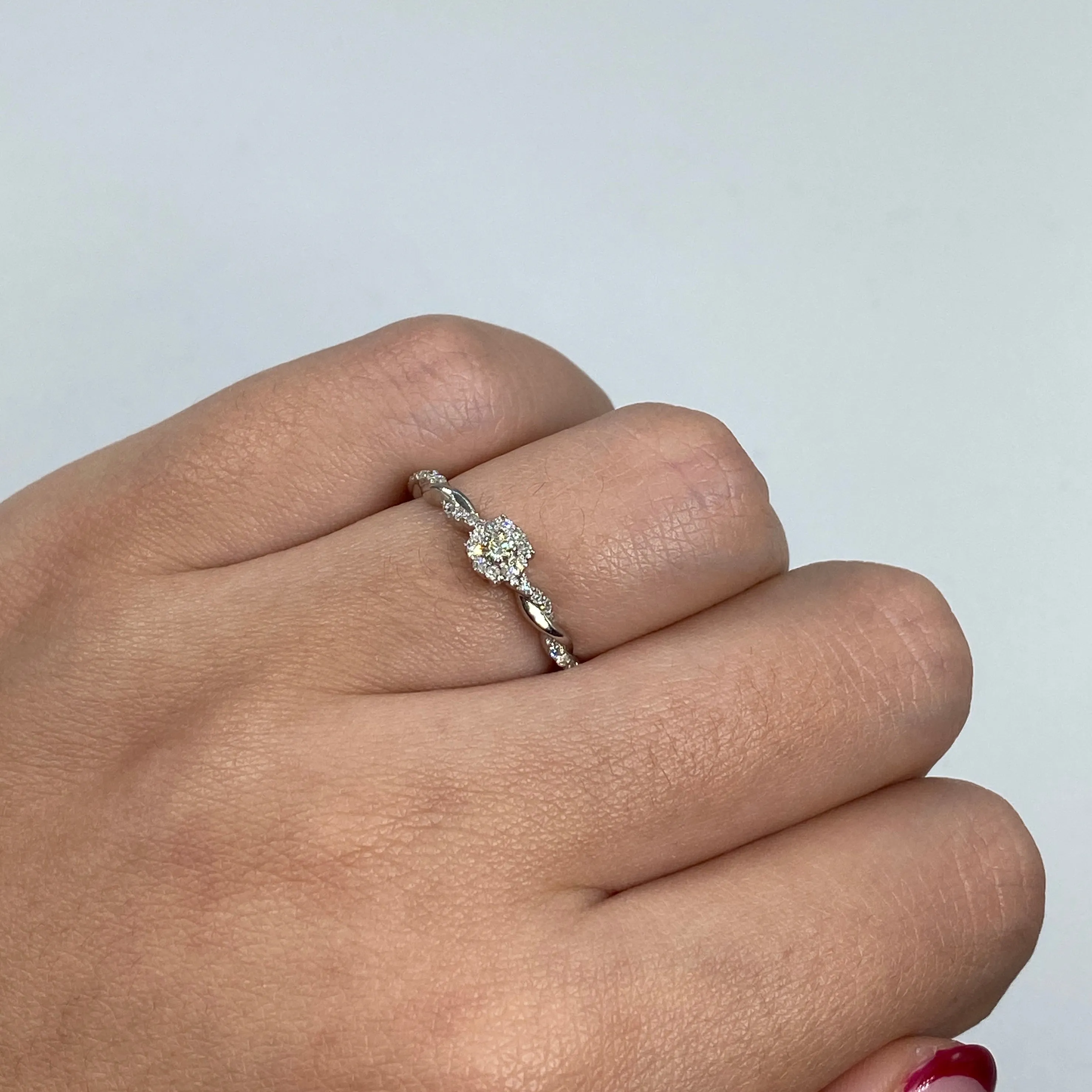 14K Diamond Fate Engagement Ring