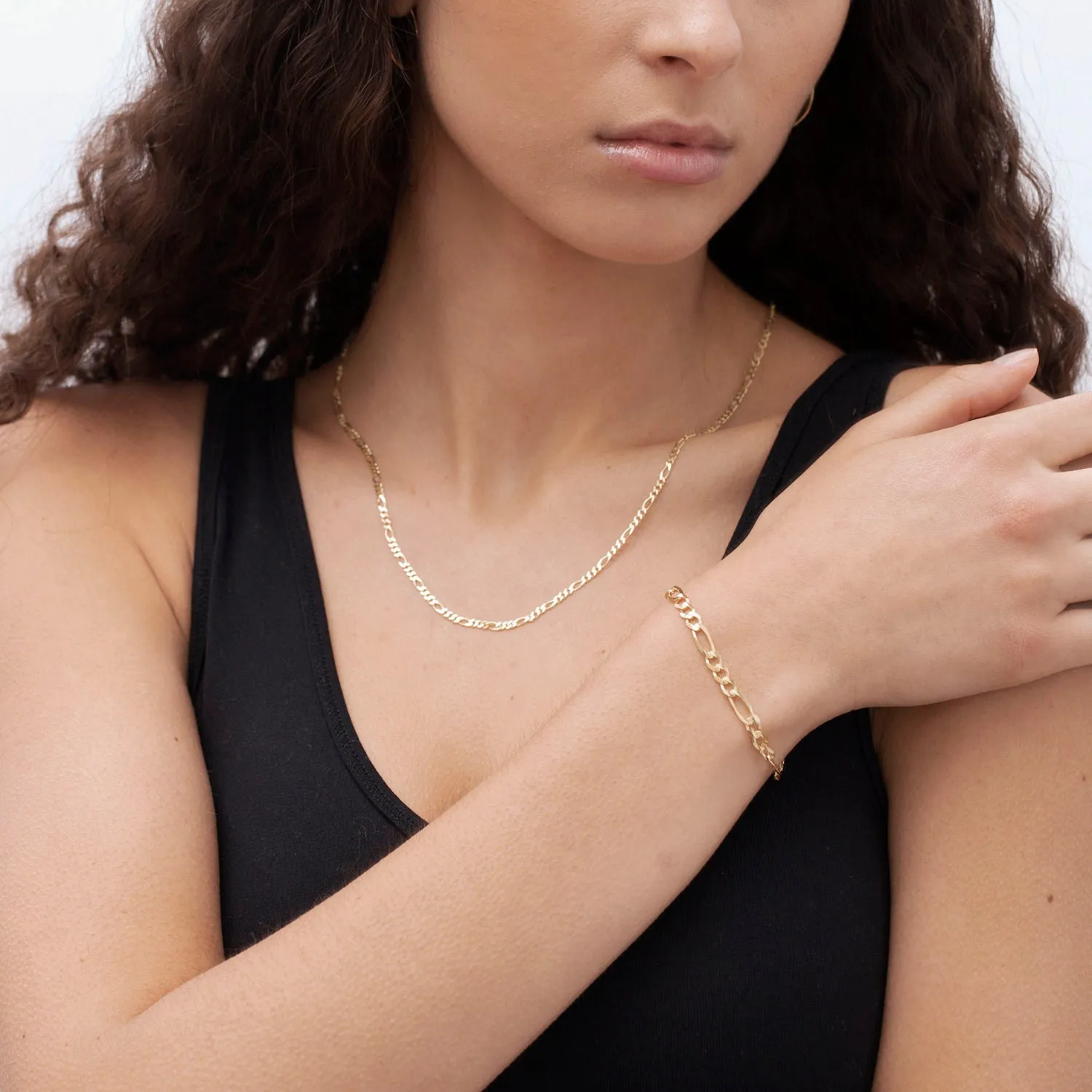 14K Gold Figaro Necklace