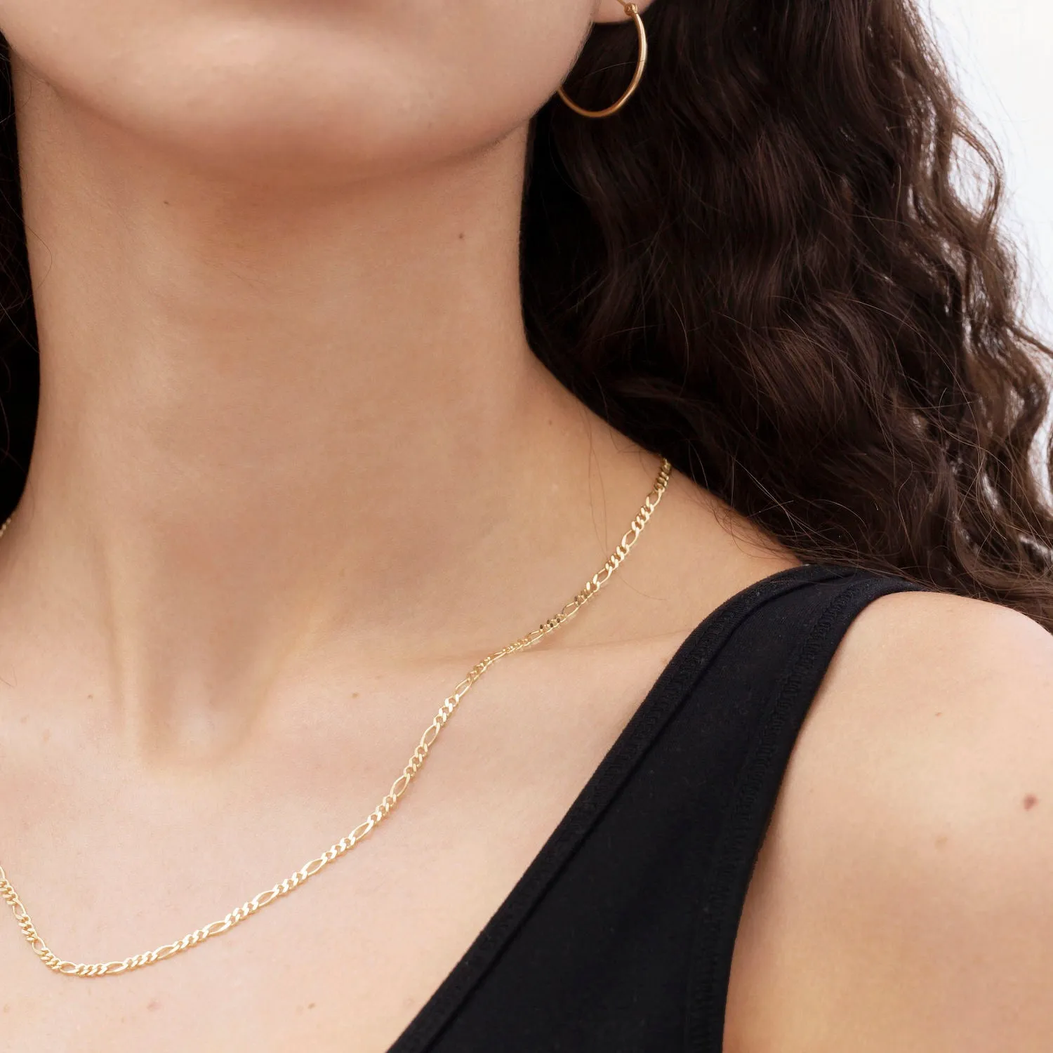 14K Gold Figaro Necklace