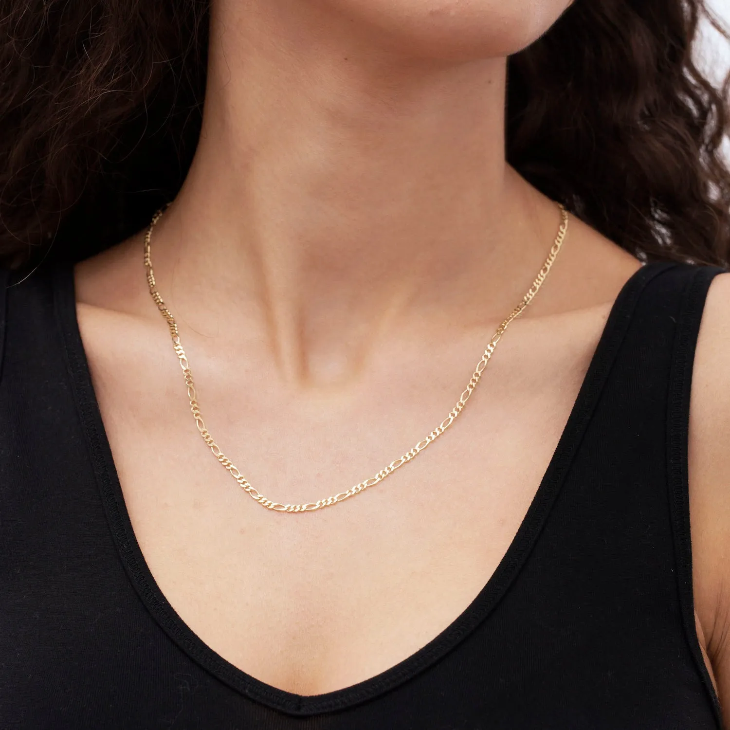 14K Gold Figaro Necklace