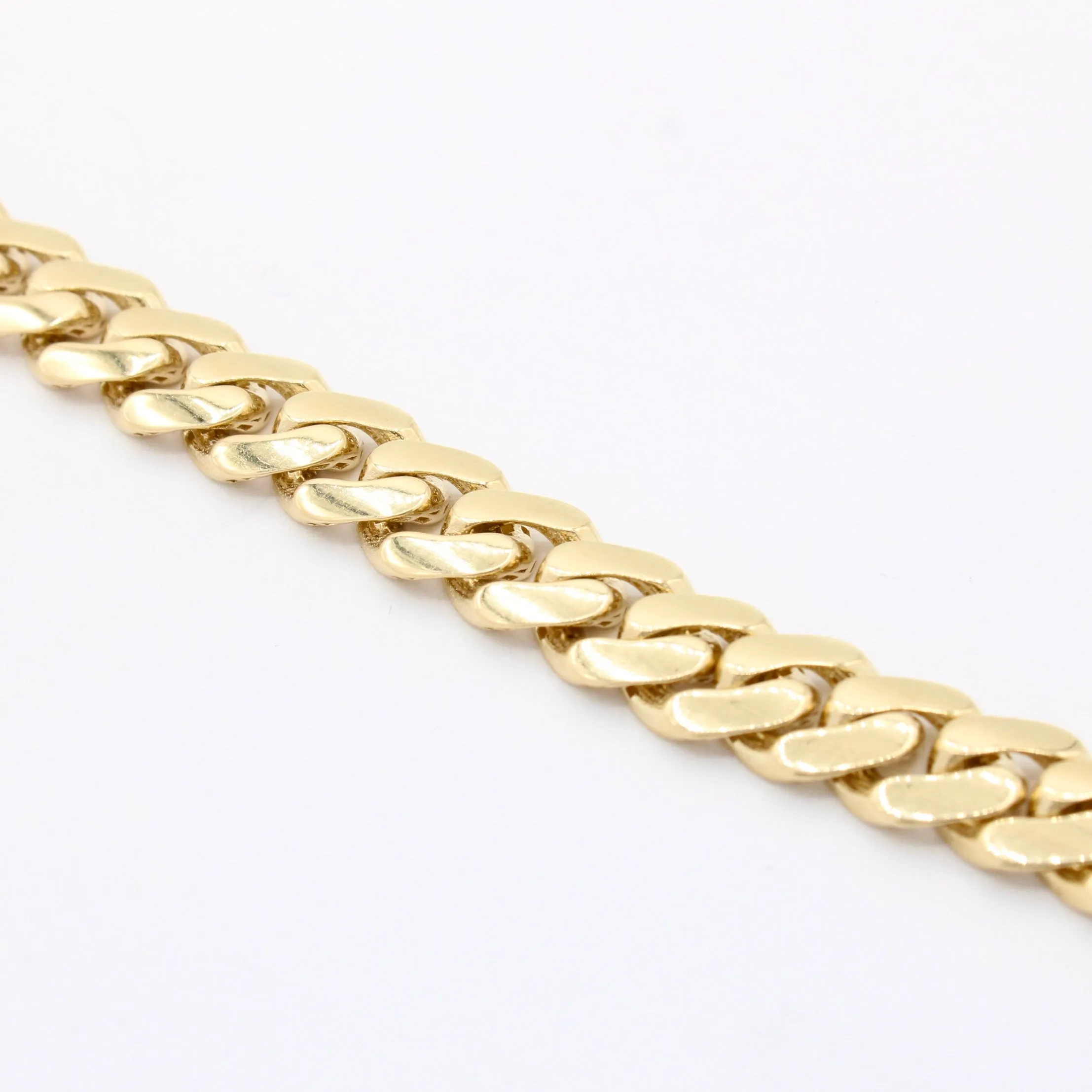 14K Hollow Cuban Bracelet for Women (7MM) JTJ™