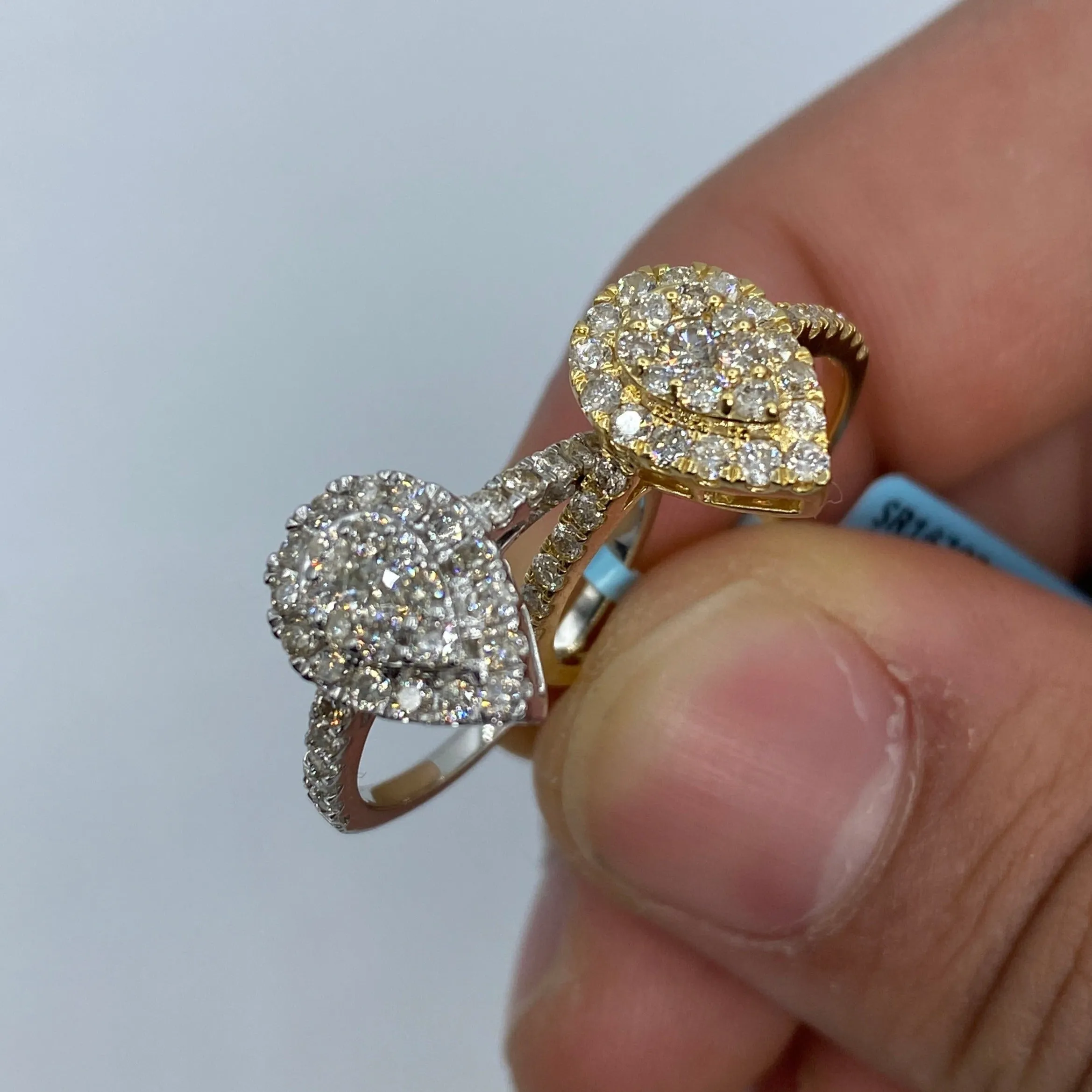 14K Pear Shape Diamond Engagement Ring