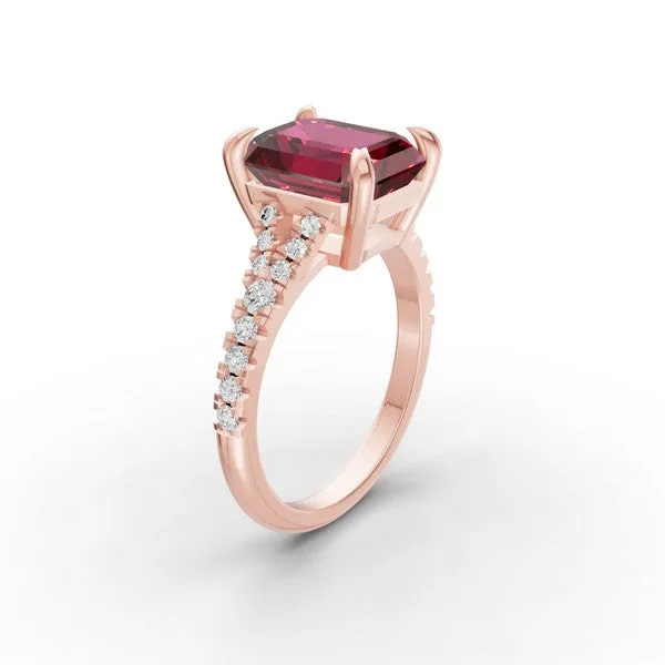 14K Setting Only With Lab Grown Diamonds Engagement Ring