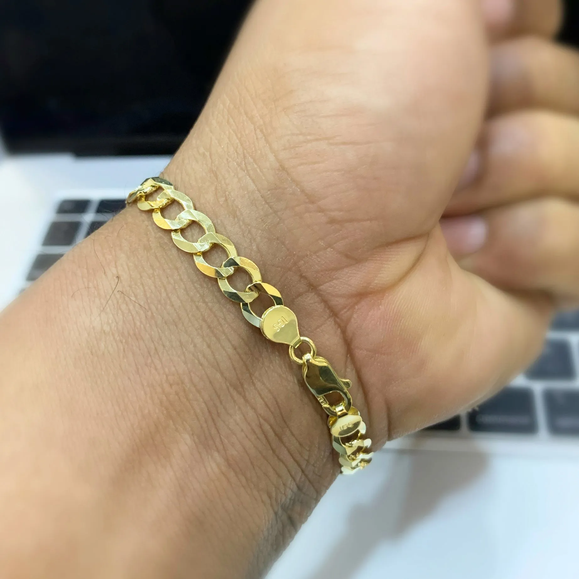14K Solid Cuban Curb Bracelet (5.7MM) JTJ™