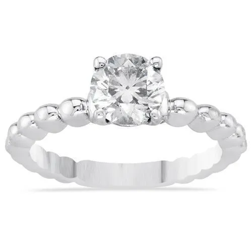 14k White Gold Engagement Ring 1.13 Ctw