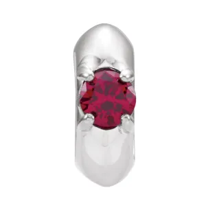 14k White Gold January Birth of a Child™ Miniature Birthstone Ring Pendant