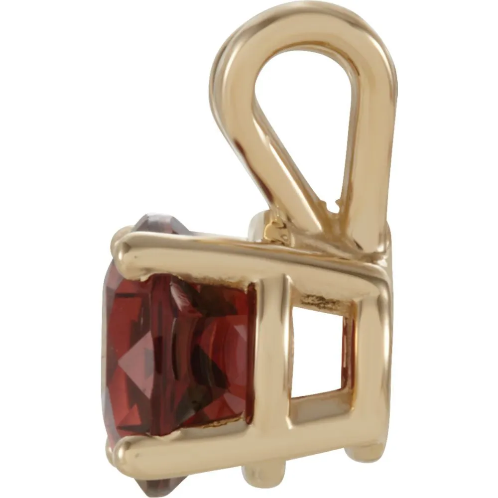 14k Yellow Gold Mozambique Garnet Pendant