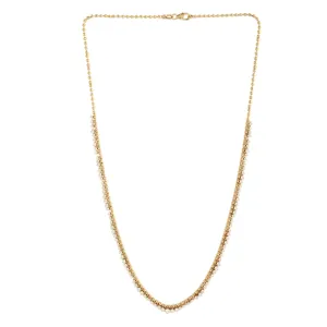 14K Yellow Gold Prong Natural Diamond Wedding Choker Necklace For Her
