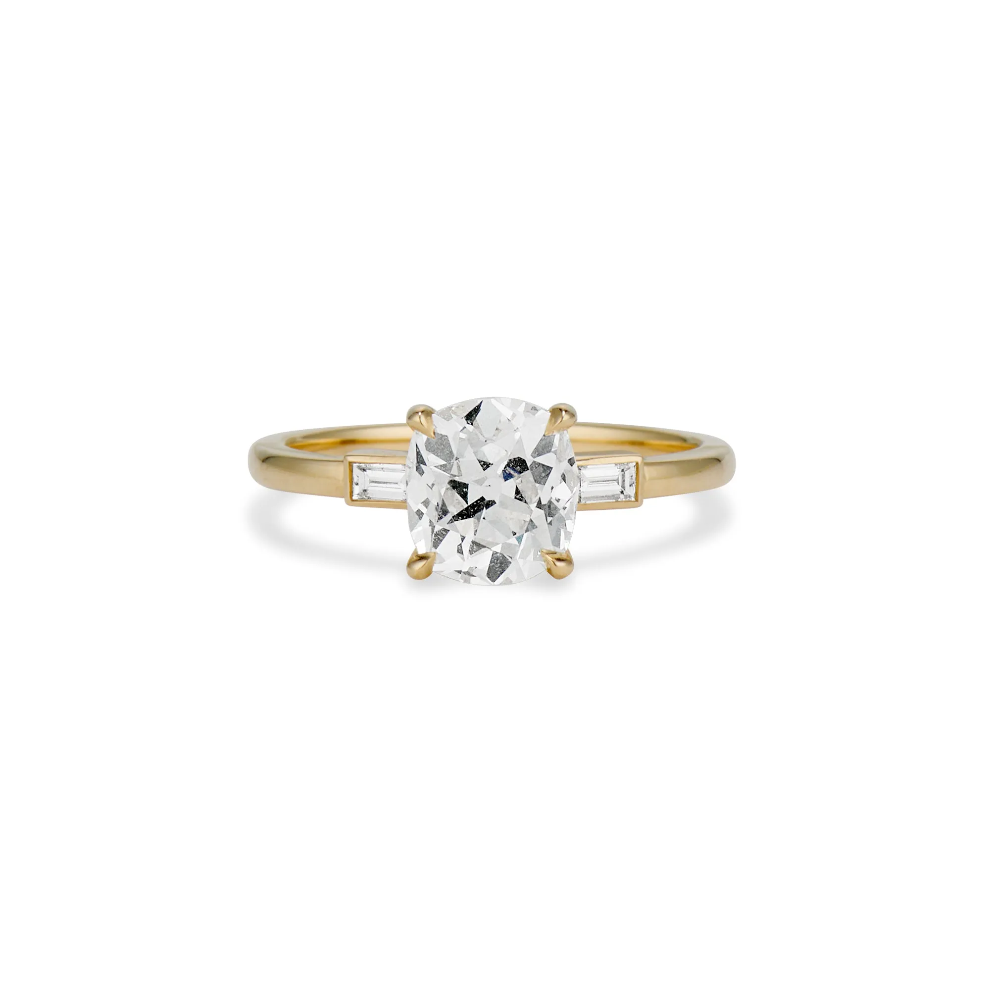 1.55 Carat Old Mine Cut Lynn Engagement Ring