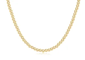 15" Choker Classic Gold 4mm - Bead