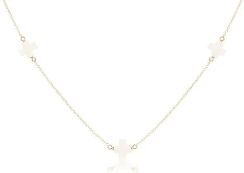 15" Choker Simplicity Chain Gold - Off-White
