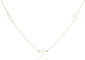 15" Choker Simplicity Chain Gold - Off-White