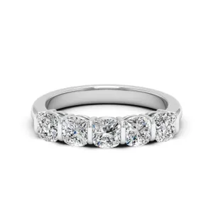 1.75 CTS DEW Cushion Cut Moissanite Ring