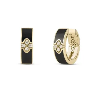18 KT Yellow Gold Diamond Navarra Three Link Drop Earrings