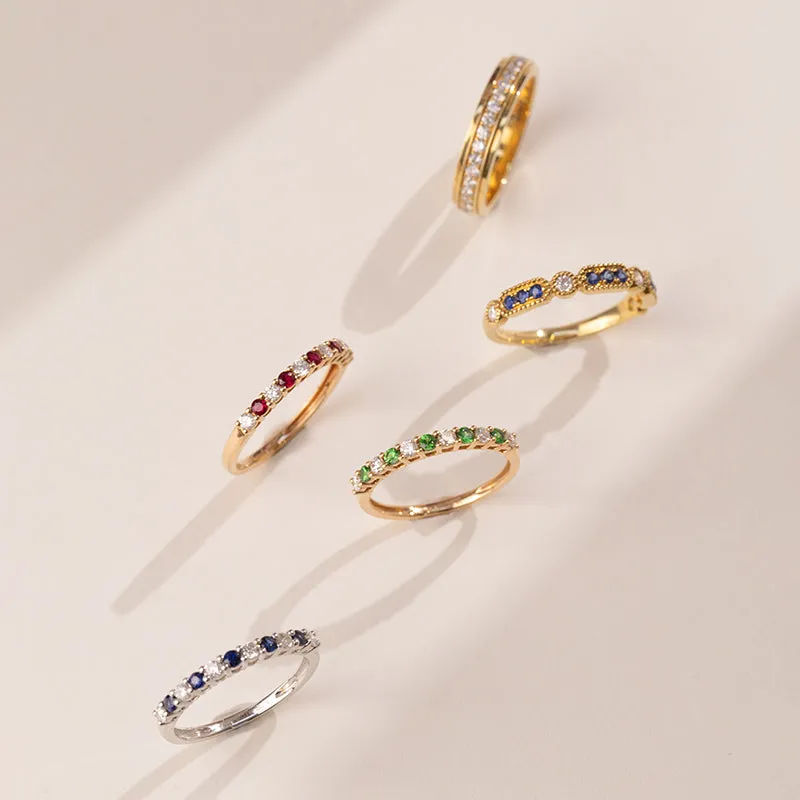 18K Gold Diamonds Treasures Fashion Ring