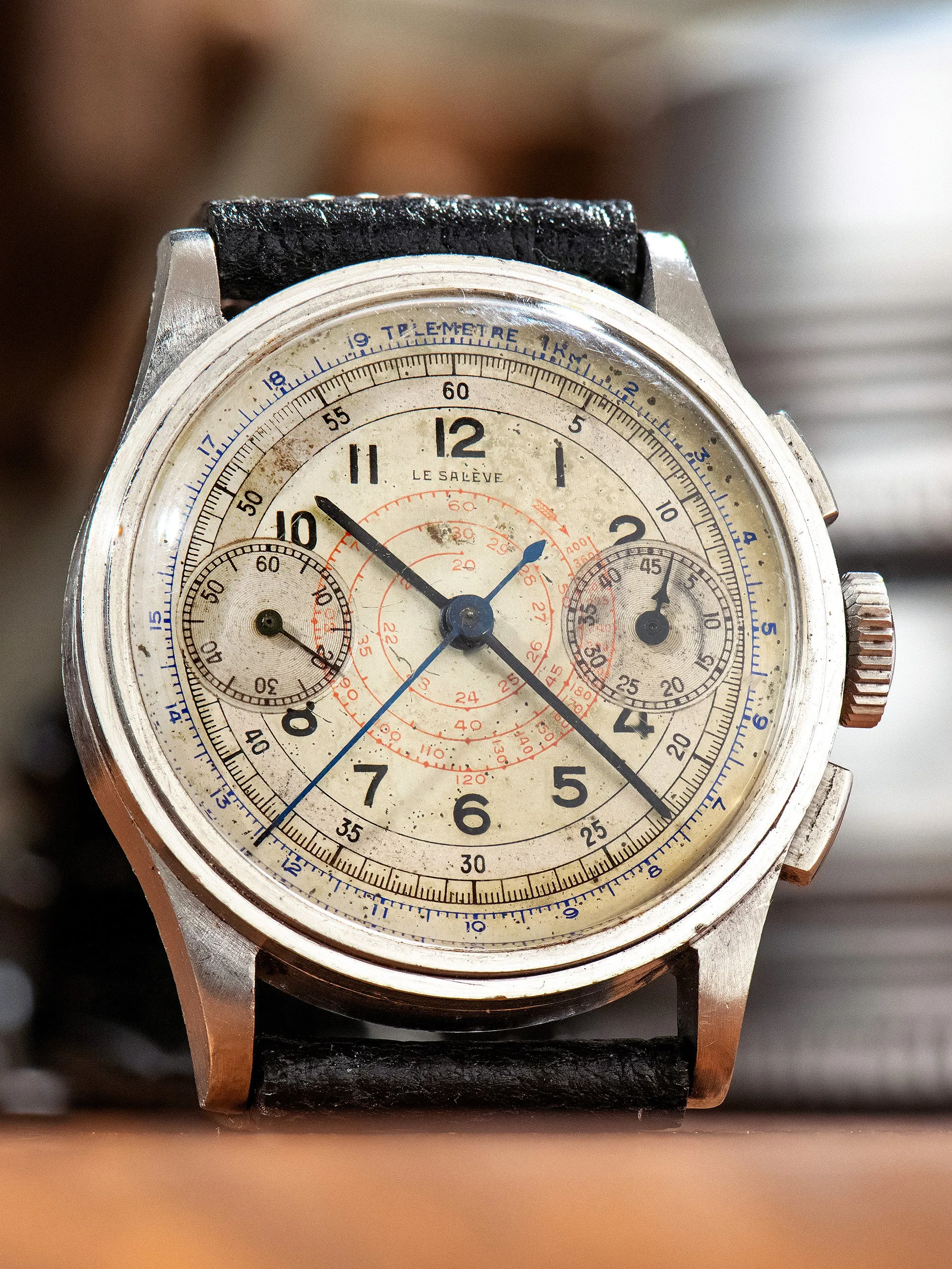 1940s Le Saleve Chronograph "Poor Man's Piccolino"
