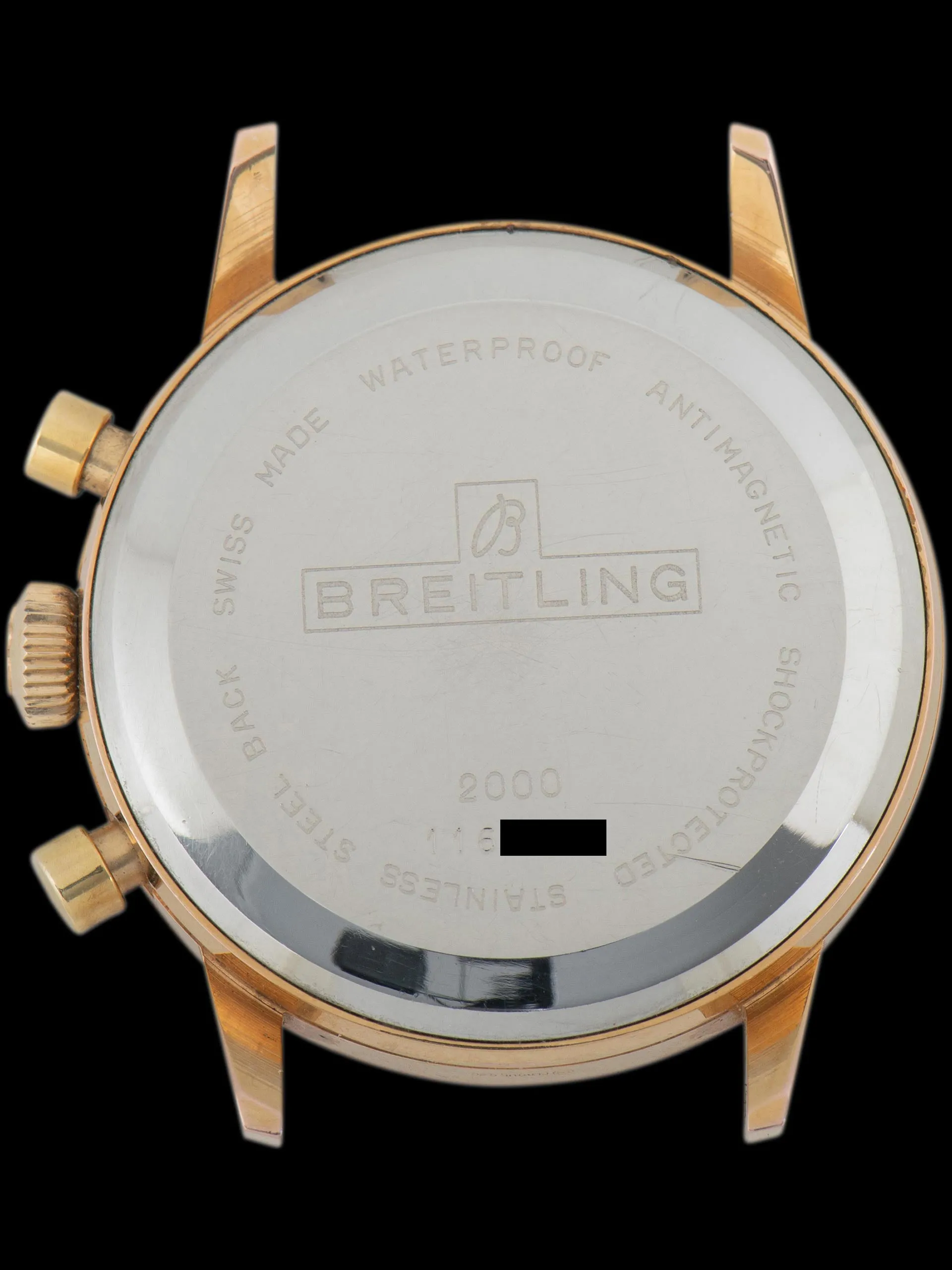 1967 Breitling Top Time Chronograph Gold-Plated (Ref. 2000) Black "Reverse Panda" Dial
