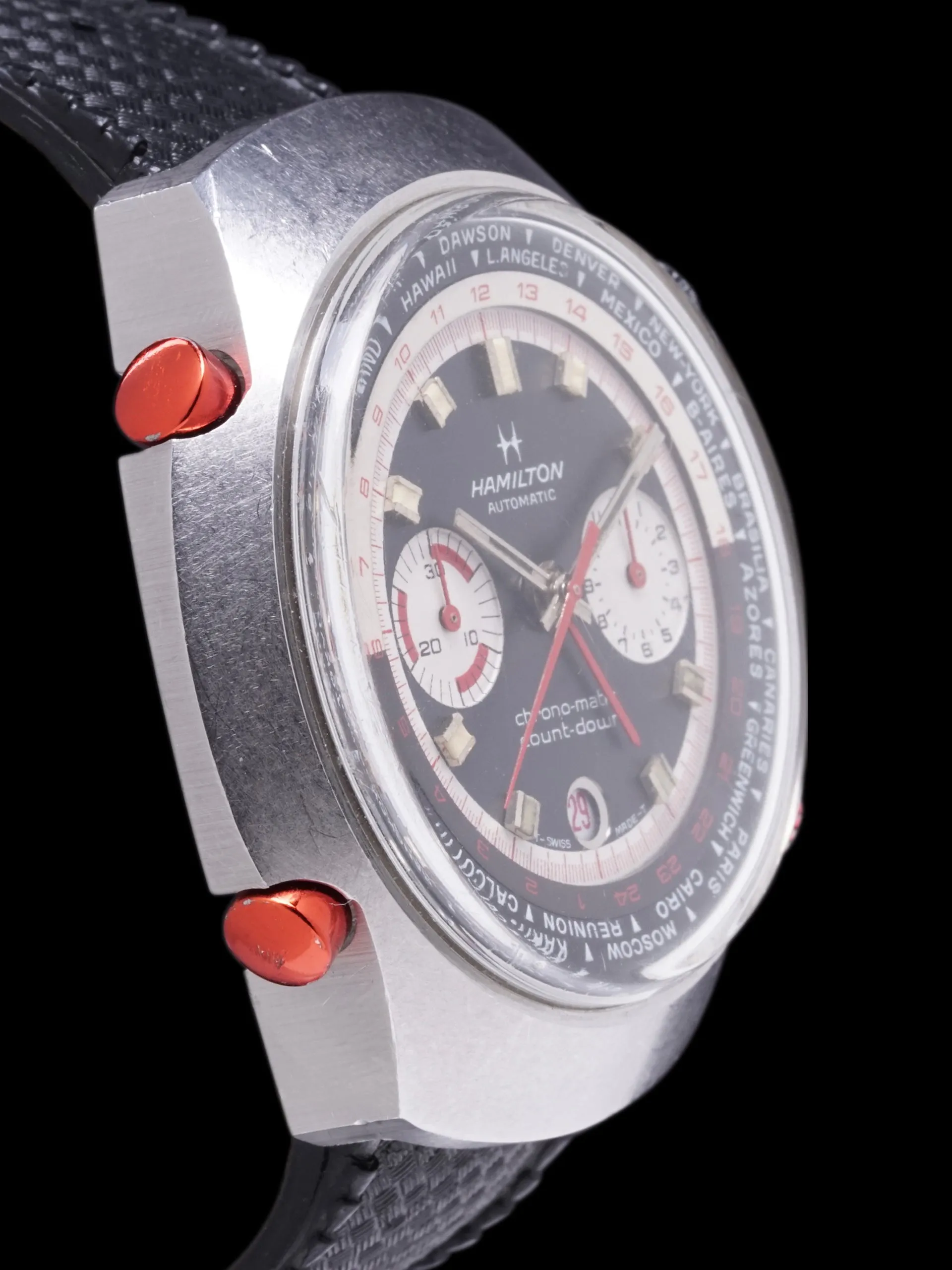 1970s Hamilton Count-Down GMT Chrono-Matic (Ref. 141001-3)