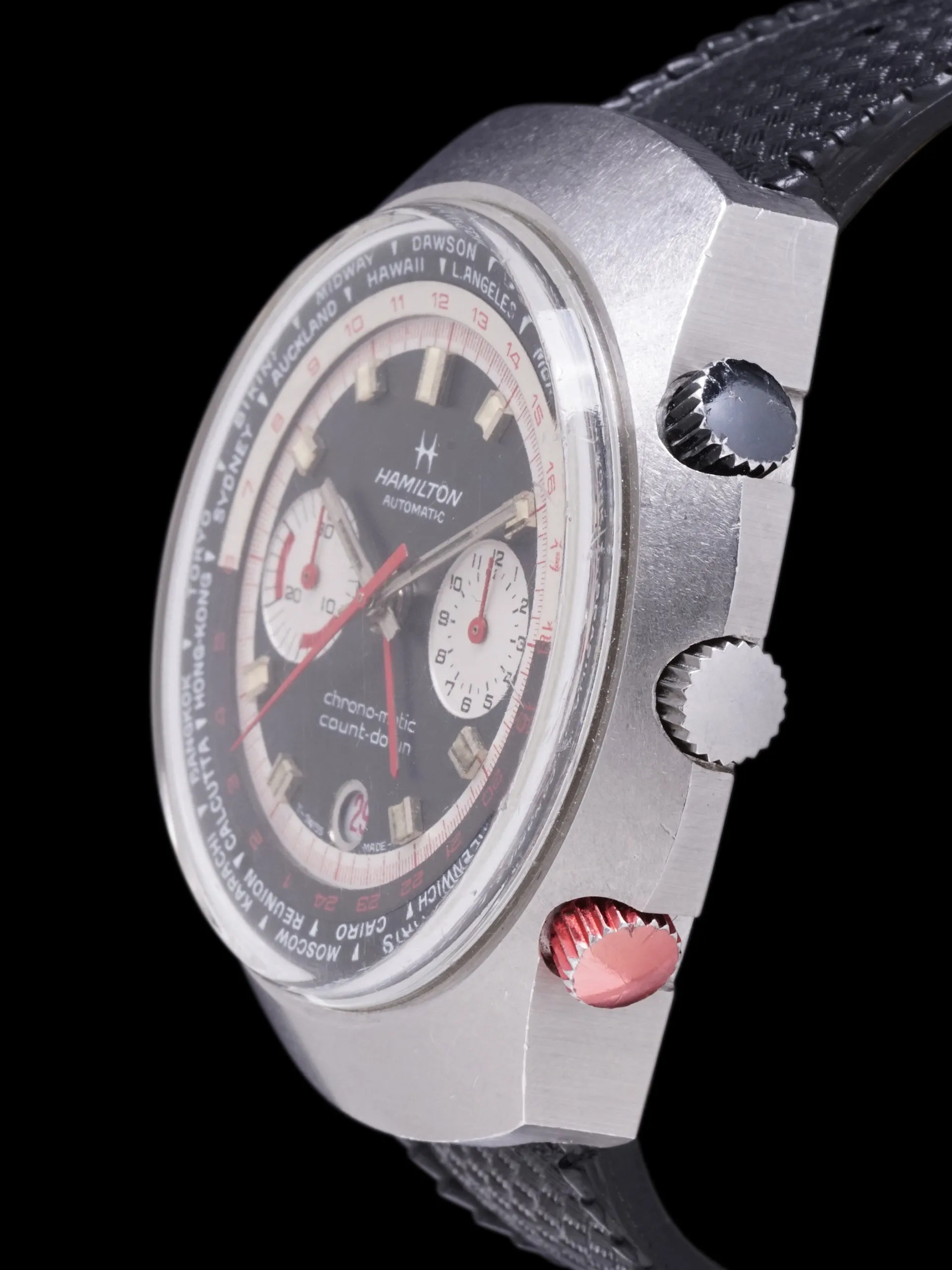 1970s Hamilton Count-Down GMT Chrono-Matic (Ref. 141001-3)