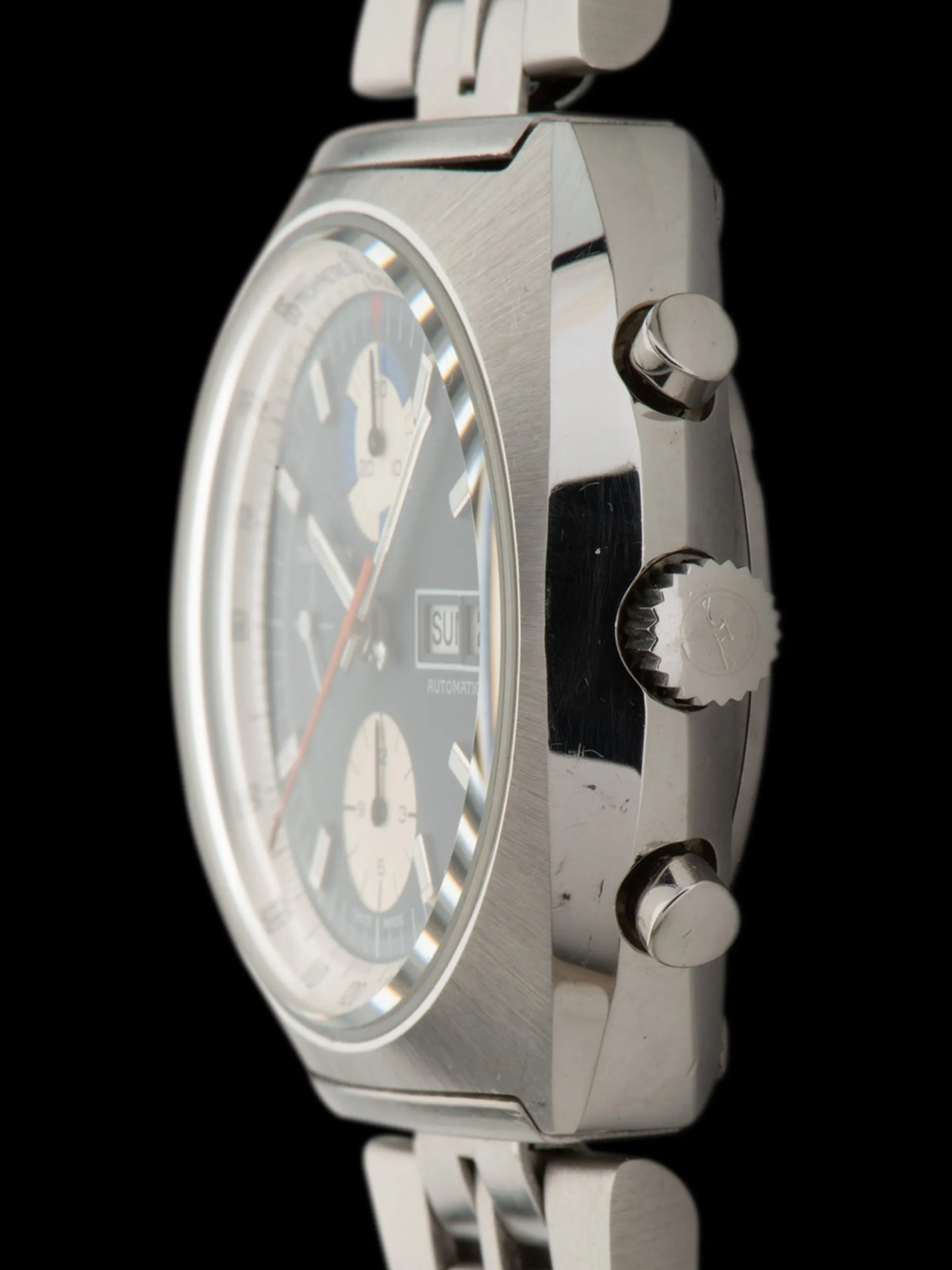1970s Technos Automatic Chronograph (Ref. 10767) Blue Dial