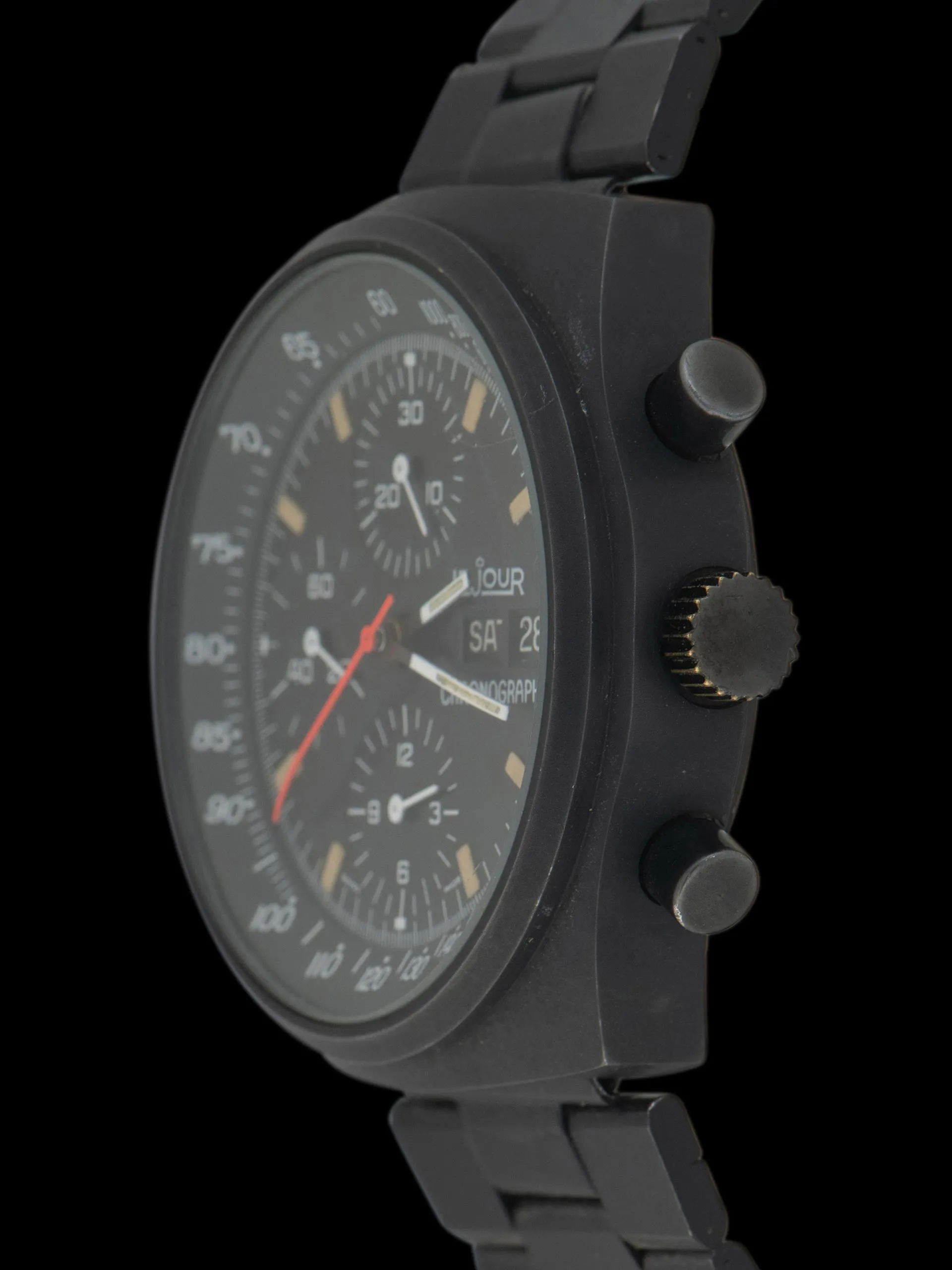 1980s LeJour Chronograph (Ref. 7750) Original PVD "Top Gun"