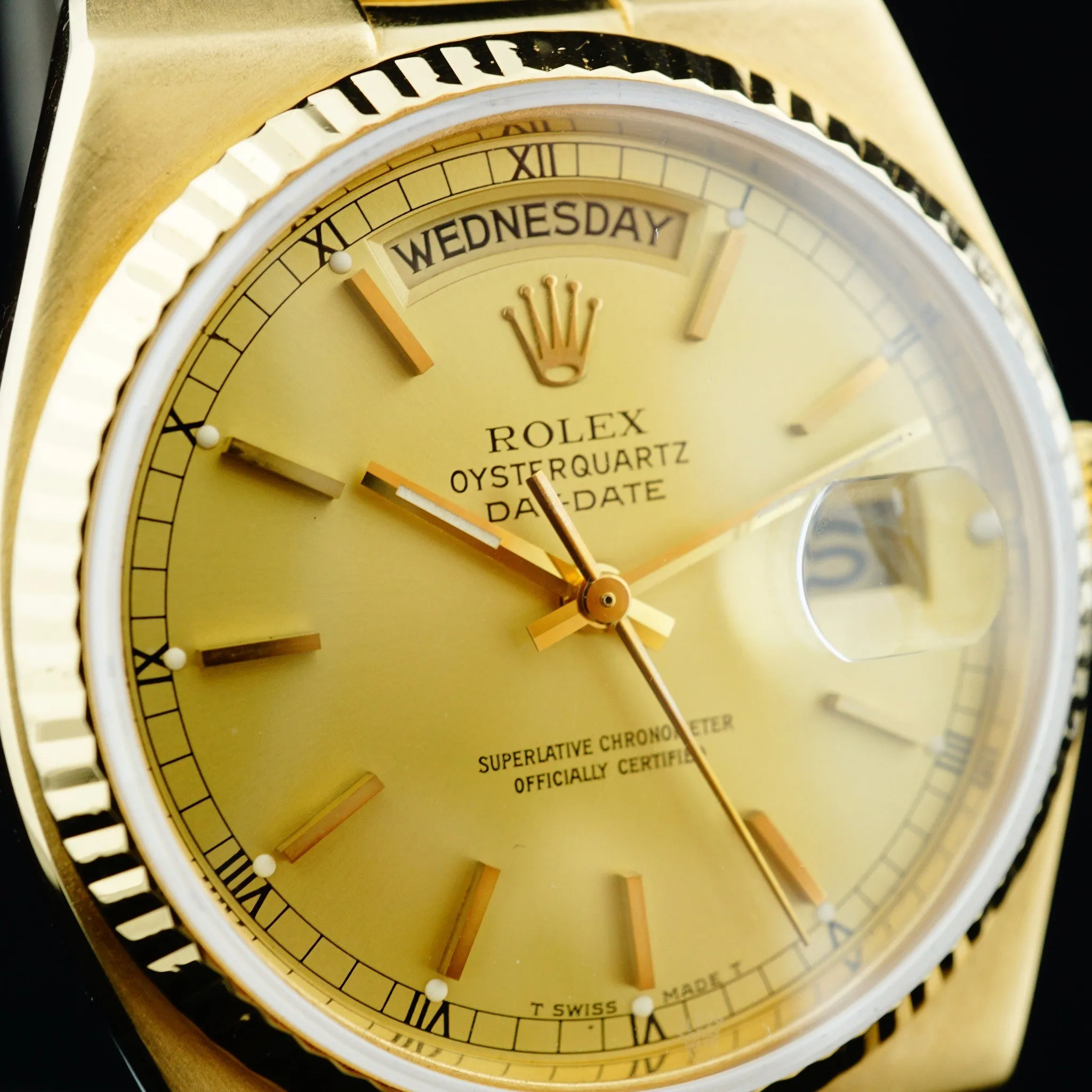 1982 Rolex Oyster Quartz Day-Date (Ref. 19018) Champagne Dial