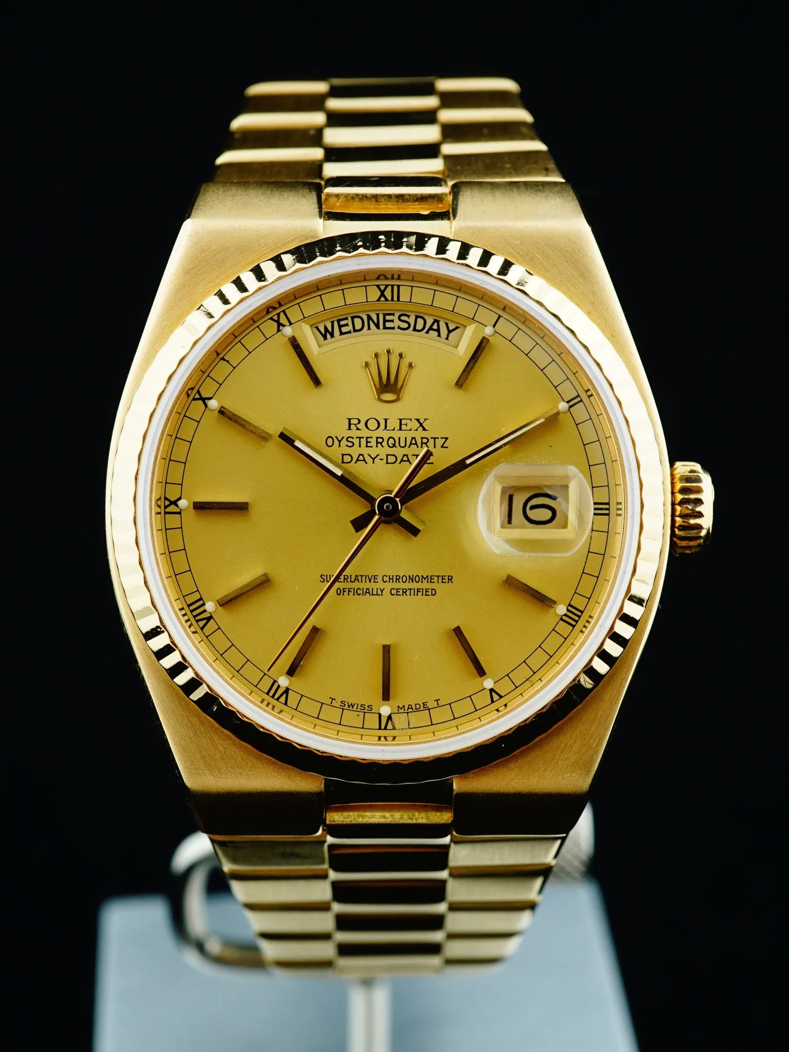 1982 Rolex Oyster Quartz Day-Date (Ref. 19018) Champagne Dial