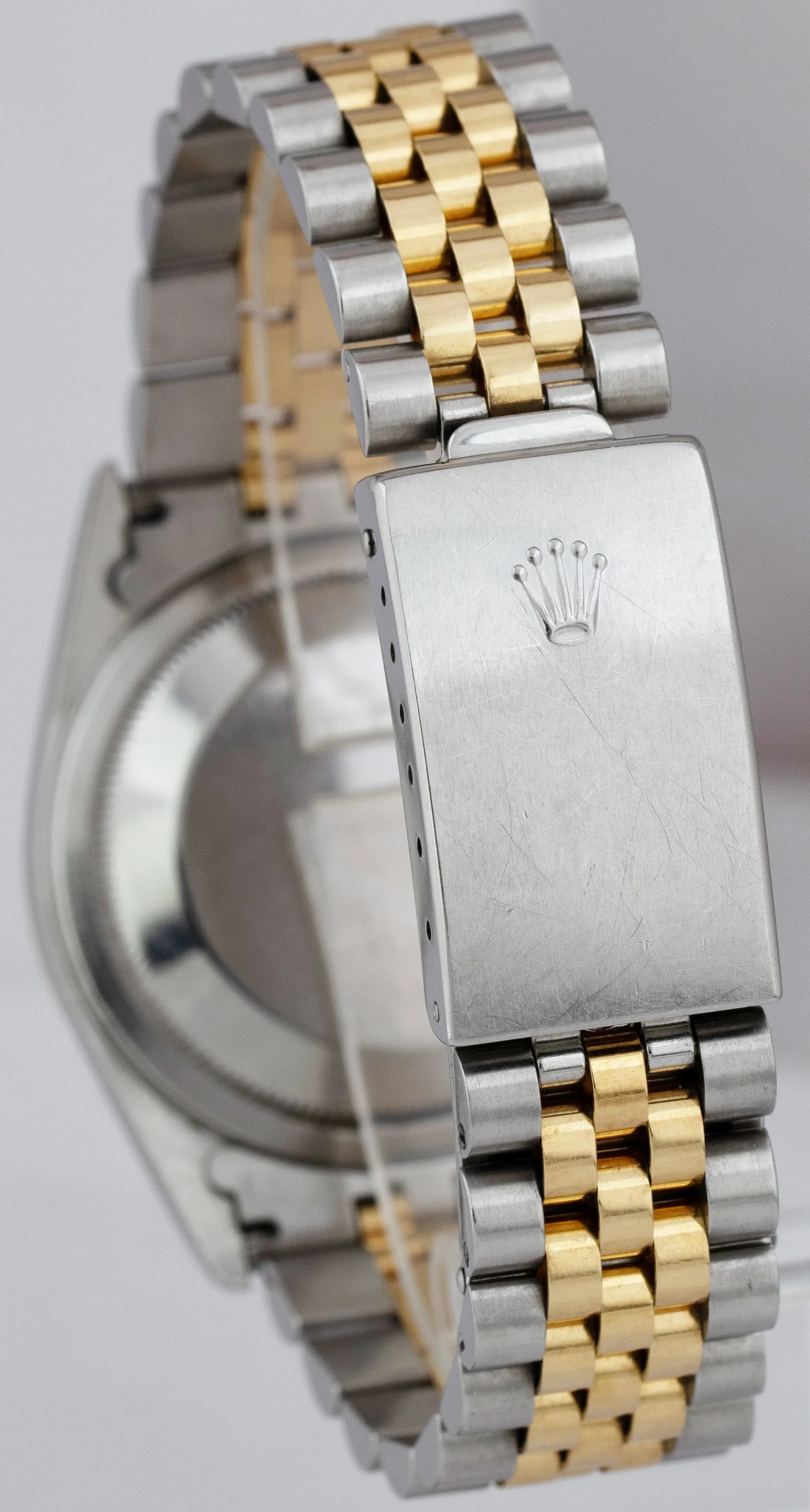 1996 Rolex DateJust 36mm 18K Yellow Gold Stainless Champagne B P Watch 16233