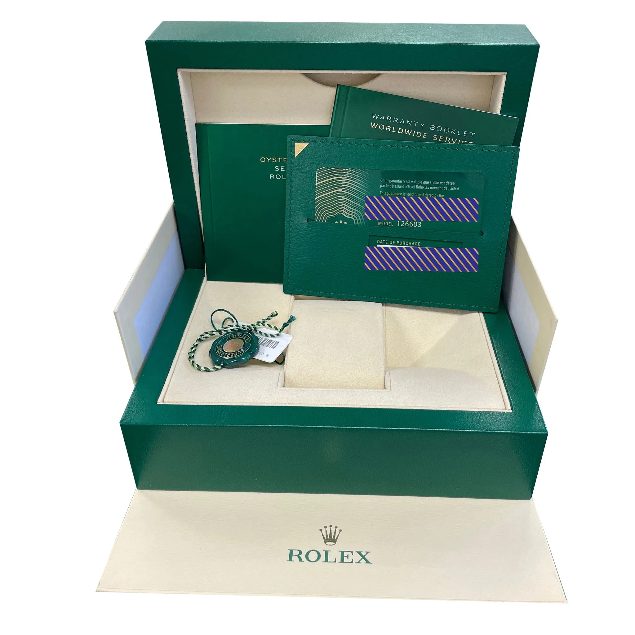 2020 NEW CARD Rolex Sea-Dweller 43mm Two-Tone Yellow Gold Black Watch 126603