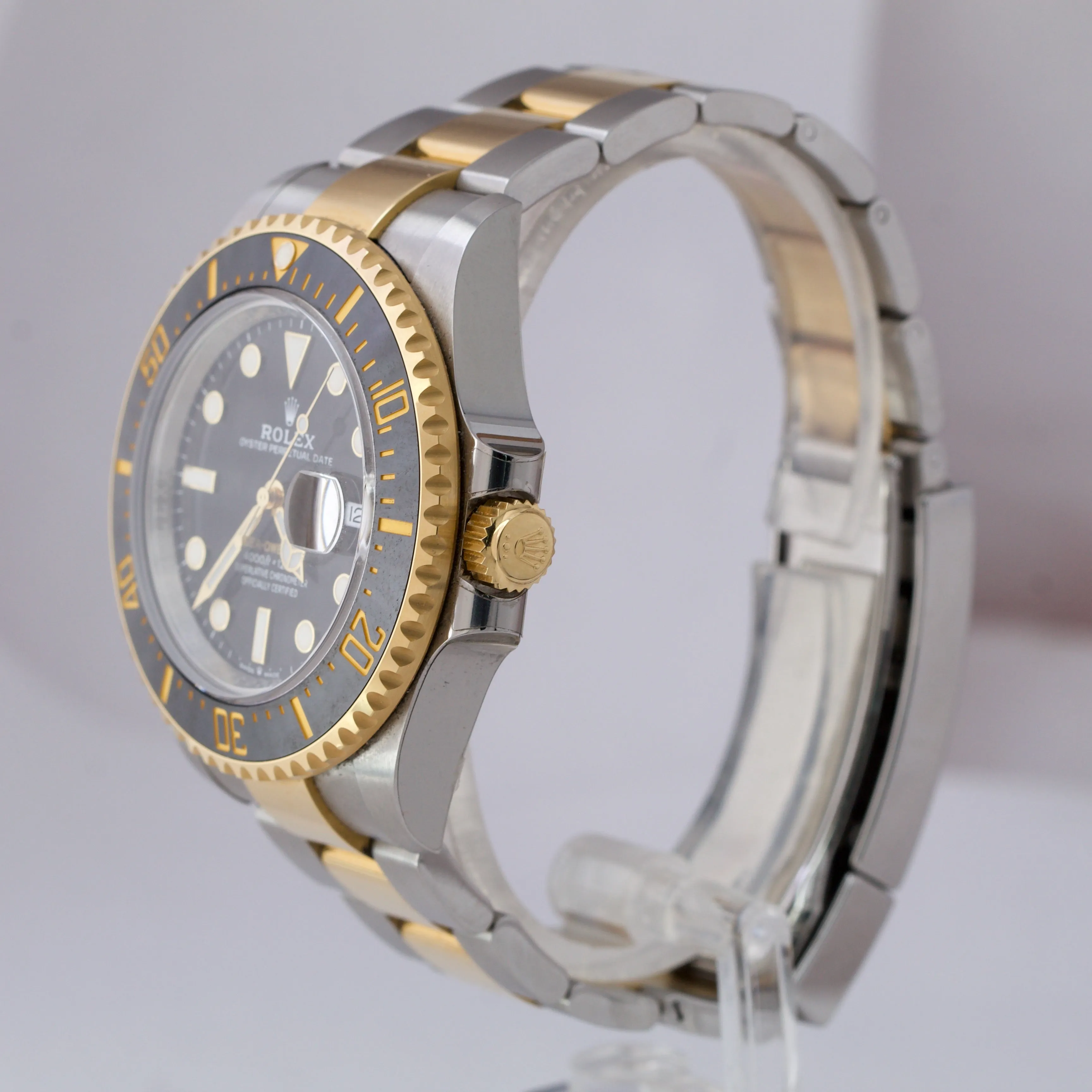2020 NEW CARD Rolex Sea-Dweller 43mm Two-Tone Yellow Gold Black Watch 126603