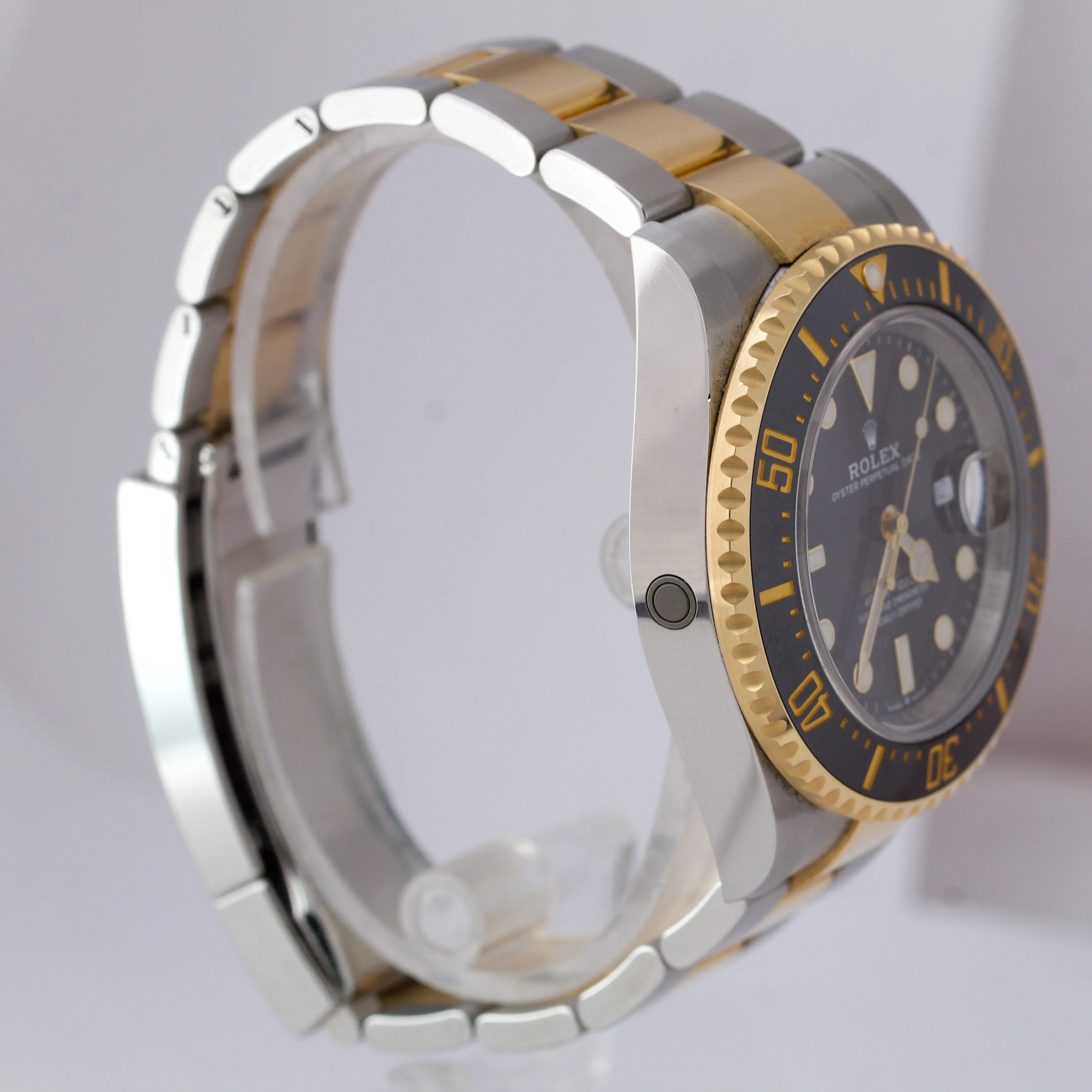 2020 NEW CARD Rolex Sea-Dweller 43mm Two-Tone Yellow Gold Black Watch 126603