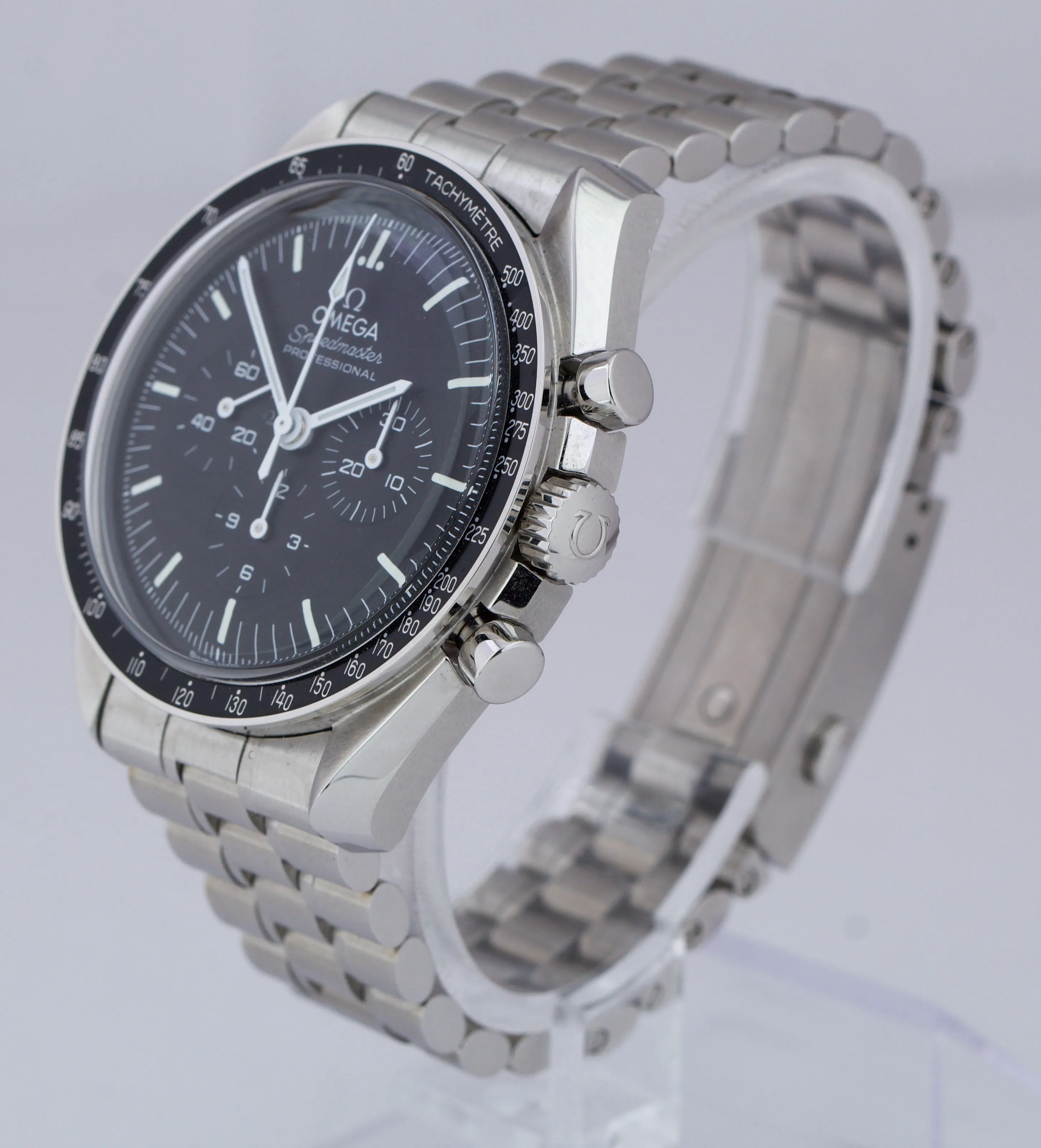 2021 NEW Omega Speedmaster 310.30.42.50.01.001 Hesalite Stainless 42mm Watch