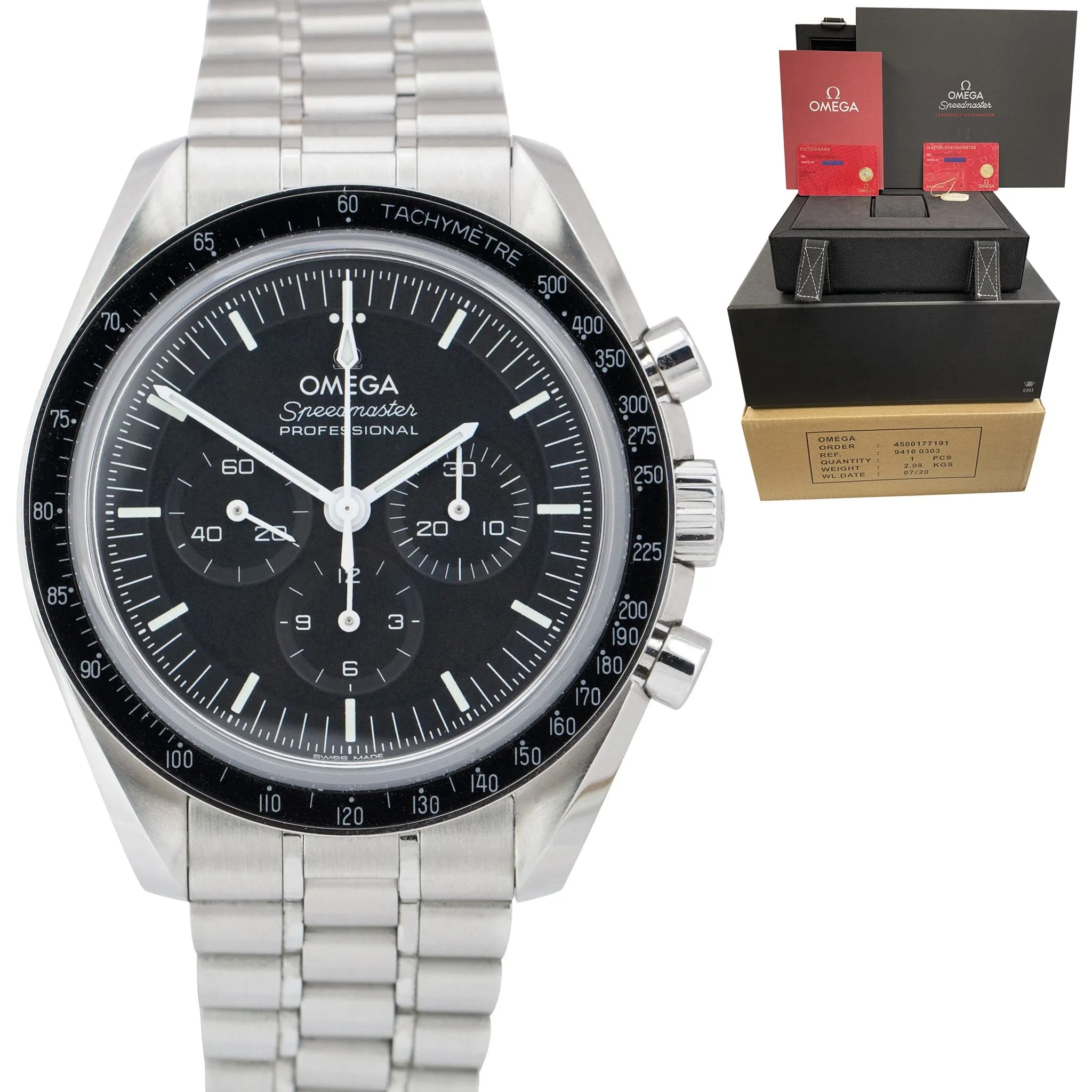 2021 NEW Omega Speedmaster 310.30.42.50.01.002 SAPPHIRE SANDWICH 42mm Watch