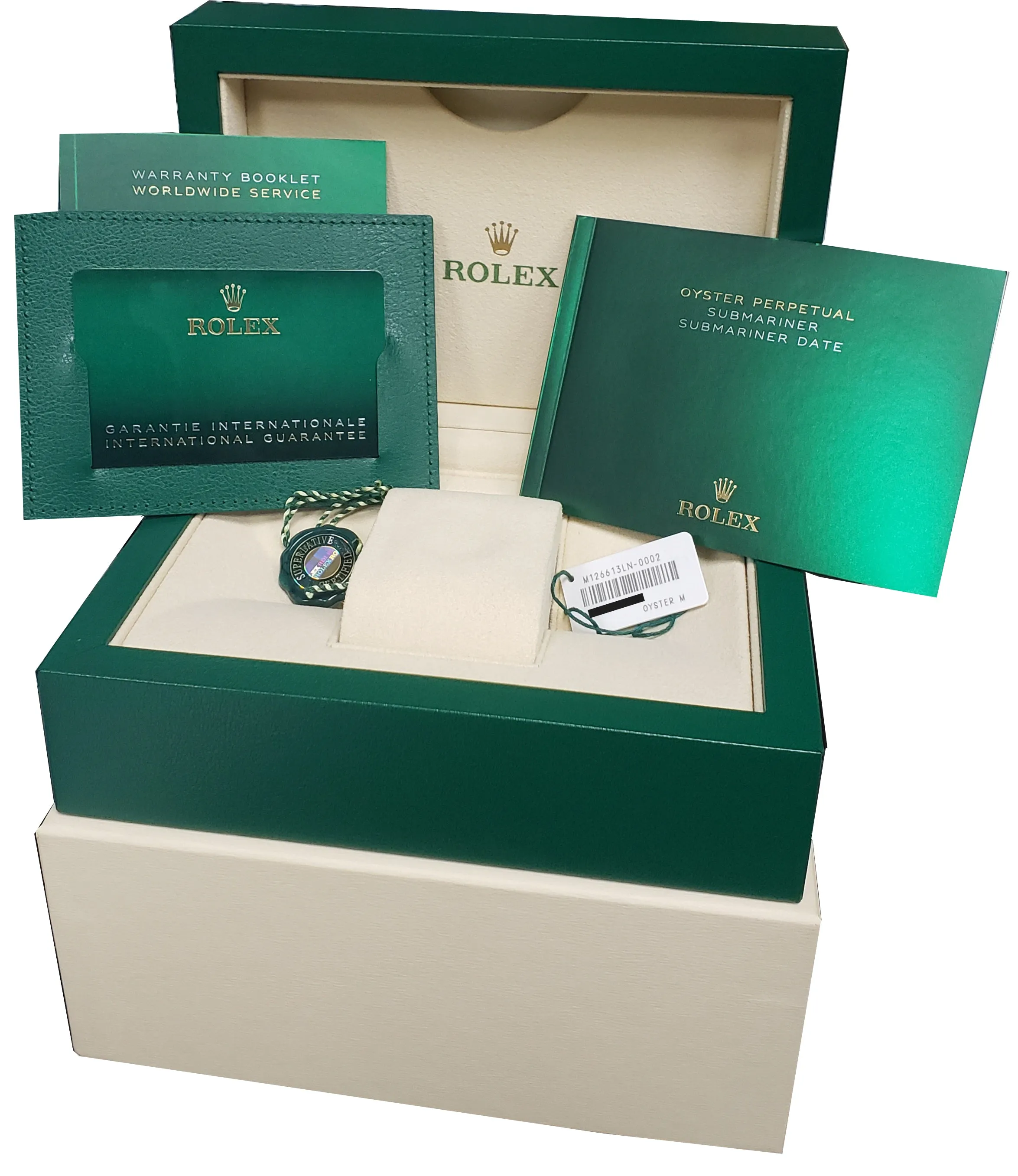 2021 Rolex Submariner Date 41mm Ceramic Two-Tone Gold Black Watch 126613 LN