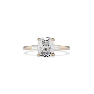 2.10 Carat Old Mine Cut Lynn Engagement Ring