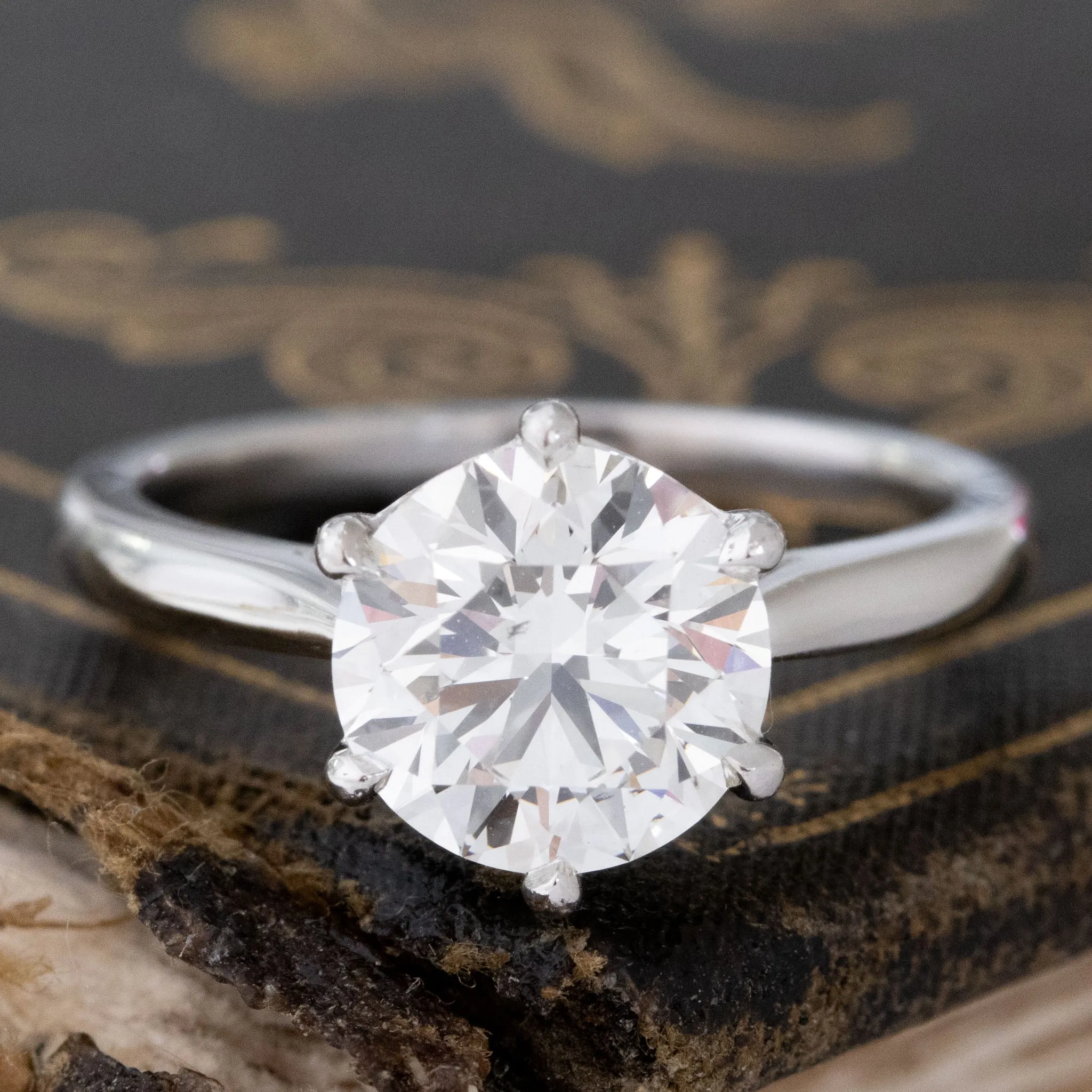 2.25ct CBI Round Brilliant Cut Diamond Solitaire by Maytal Hannah
