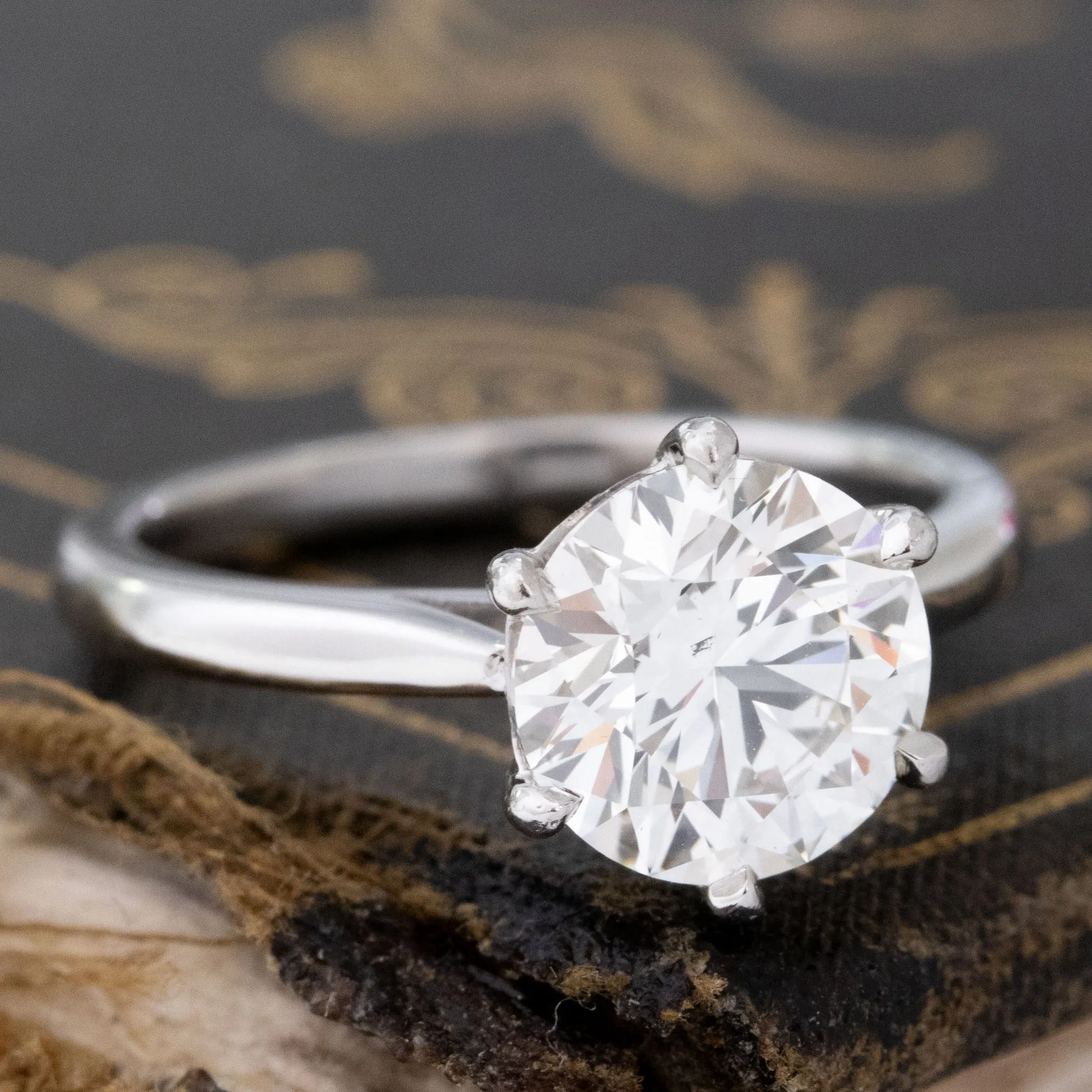 2.25ct CBI Round Brilliant Cut Diamond Solitaire by Maytal Hannah