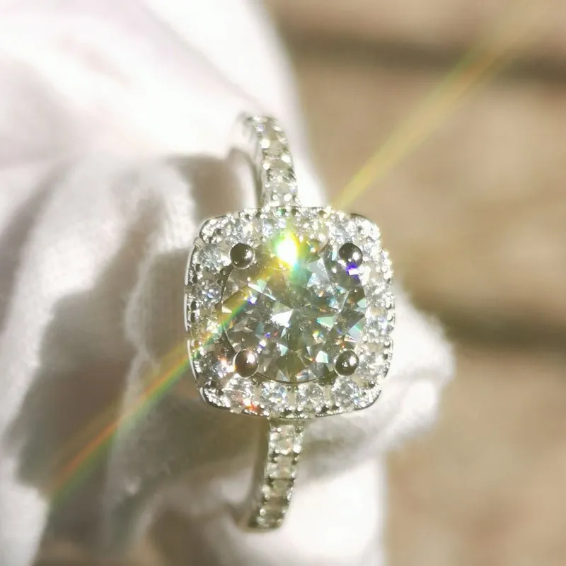 3CT Diamond Engagement Ring Moissanite For Women Jewelry