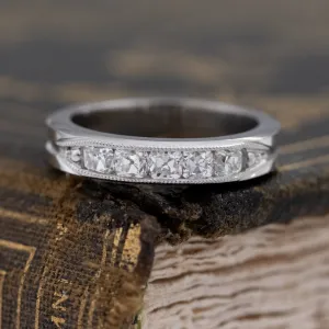 .61ctw Channel Set Old Mine Cut Diamond Band