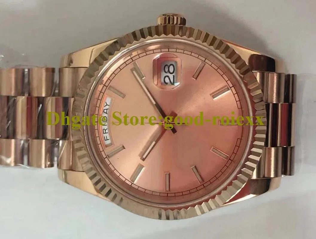 7 Colour Mens Watches Men Watch Bpf Green Brown Champagne White Automatic 2813 Movement BP Everose Time Day Date Rose Gold Crystal Chocolate Factory Wristwatches