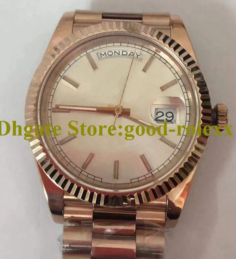 7 Colour Mens Watches Men Watch Bpf Green Brown Champagne White Automatic 2813 Movement BP Everose Time Day Date Rose Gold Crystal Chocolate Factory Wristwatches
